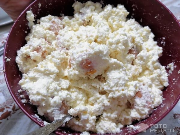 Рецепт: Запеканка творожно-фруктовая - без сахара