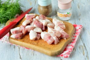 Жареная картошка с грудинкой Жареная картошка с грудинкой