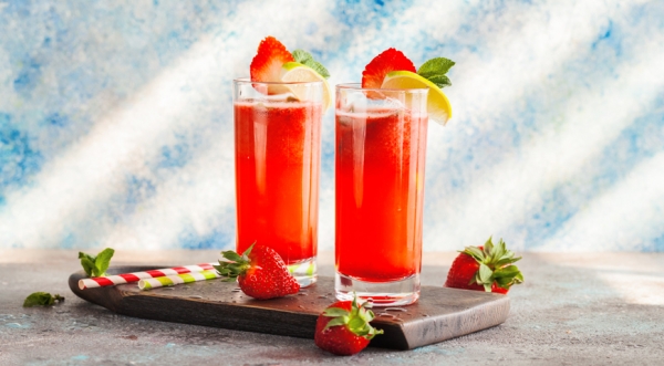 Клубничный мохито для детей и взрослых, пошаговый рецепт с фото