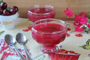 Желе из вишни с агар-агаром