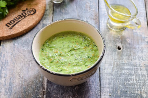 Зеленый луковый соус