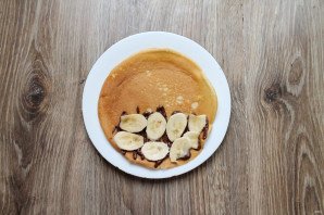 Блины с нутеллой и бананом