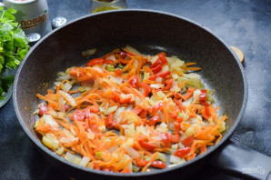 Овощной салат с перловкой на зиму