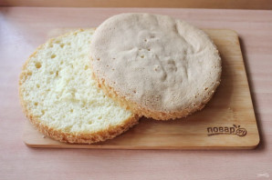 Торт со сливками и ананасами