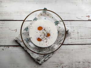 Салат с омлетом и фасолью Салат с омлетом и фасолью