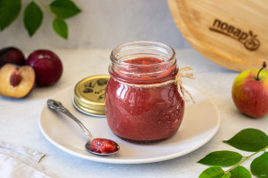 Яблочно-сливовый соус на зиму