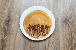 Блины с нутеллой и бананом