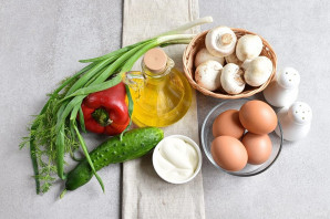 Салат с омлетом Салат с омлетом