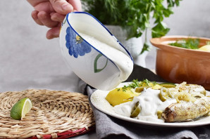 Сметанный соус к рыбе