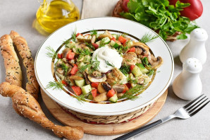 Салат с омлетом Салат с омлетом