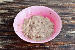 Льняная каша с бананом Льняная каша с бананом