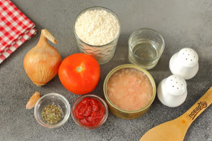 Ризотто с консервированным тунцом Ризотто с консервированным тунцом