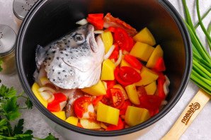 Уха из лосося в мультиварке Уха из лосося в мультиварке