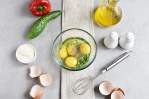 Салат с омлетом Салат с омлетом