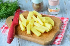 Жареная картошка с грудинкой Жареная картошка с грудинкой