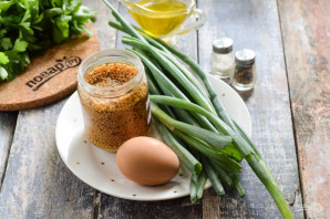 Зеленый луковый соус