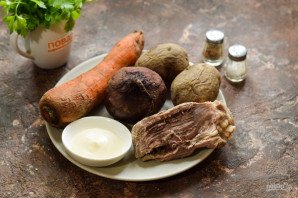 Салат "Гренадер" с говядиной