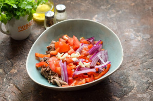 Мексиканский салат с говядиной