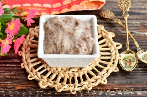 Льняная каша с бананом Льняная каша с бананом