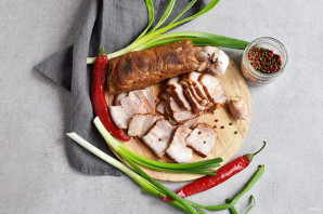 Копченое сало в мультиварке