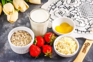 Ленивая овсянка с творогом