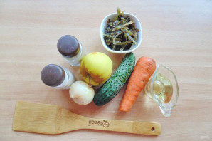 Витаминный салат из морской капусты