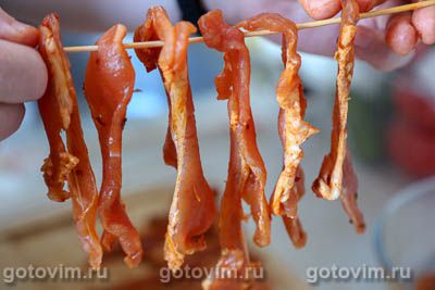 Джерки из свинины с чили и паприкой Джерки из свинины с чили и паприкой