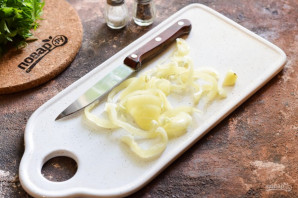 Немецкий салат с фасолью