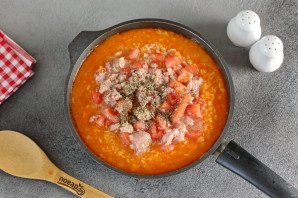 Ризотто с консервированным тунцом Ризотто с консервированным тунцом