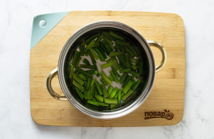 Теплый салат с фасолью Теплый салат с фасолью