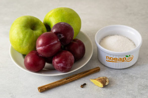 Яблочно-сливовый соус на зиму