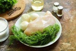 Курица в укропном соусе