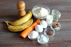 Морковно-банановый пирог