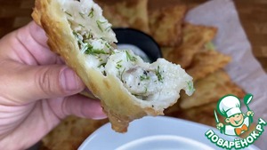 Филе минтая в карманах из теста