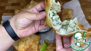 Филе минтая в карманах из теста