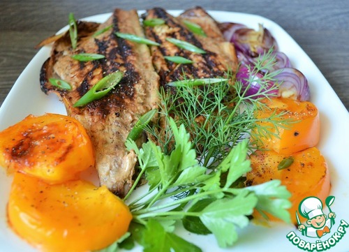 Медовая скумбрия-гриль Медовая скумбрия-гриль