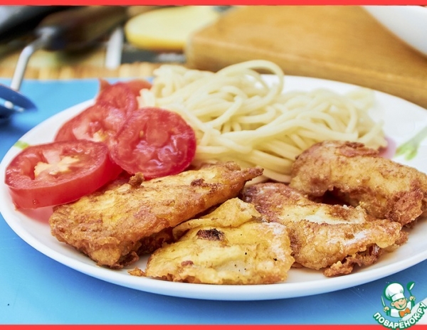 Пангасиус в сырном кляре Пангасиус в сырном кляре