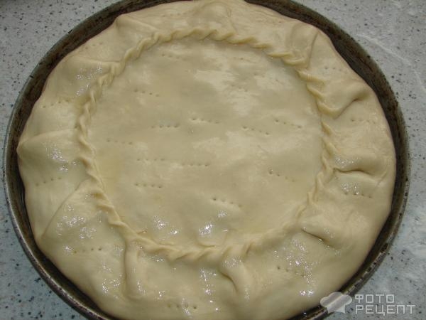 Рецепт: Бездрожжевой пирог с яблоками - На сметане Рецепт: Бездрожжевой пирог с яблоками - На сметане