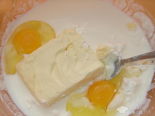 Рецепт: Бездрожжевой пирог с яблоками - На сметане Рецепт: Бездрожжевой пирог с яблоками - На сметане