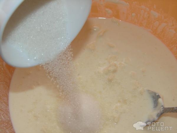 Рецепт: Бездрожжевой пирог с яблоками - На сметане Рецепт: Бездрожжевой пирог с яблоками - На сметане