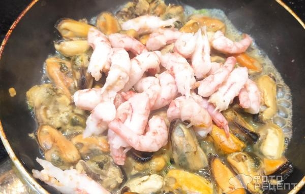 Рецепт: Булгур - с морепродуктами