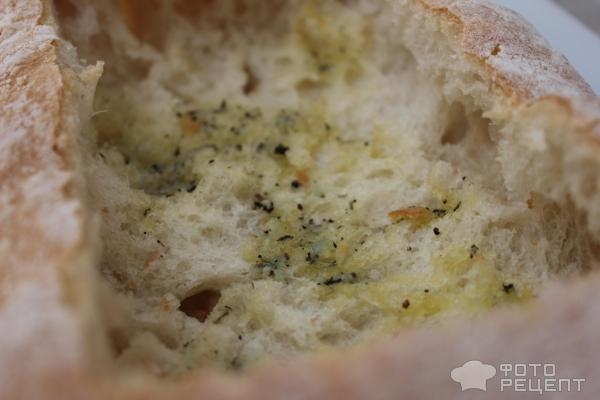 Рецепт: Чиабатта с начинкой - с беконом и сыром