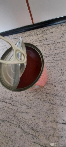 Рецепт: Фасолевый суп на курином бульоне - с консервированной фасолью в томате