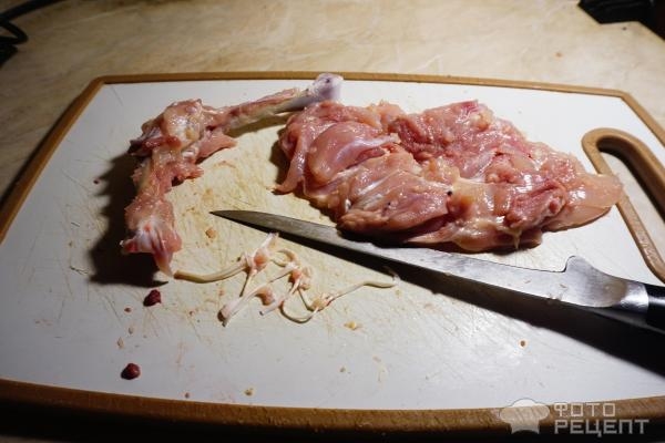 Рецепт: Окорочка во французском стиле с булгуром - с вялеными помидорами, моцареллой и базиликом