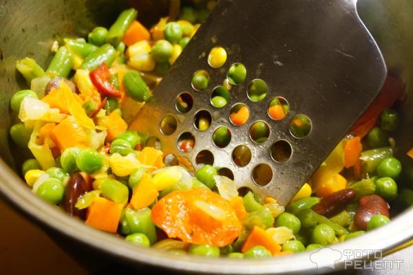 Рецепт: Окорочка во французском стиле с булгуром - с вялеными помидорами, моцареллой и базиликом