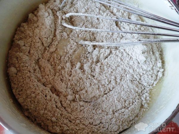 Рецепт: Оладьи из ржаной муки - на кефире