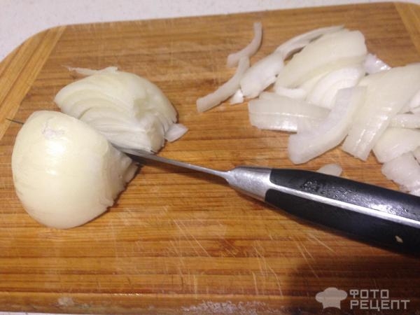 Рецепт: Печень куриная с яблоками - В моем исполнении.