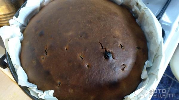 Рецепт: Пирог "Чайный" - с изюмом Рецепт: Пирог "Чайный" - с изюмом