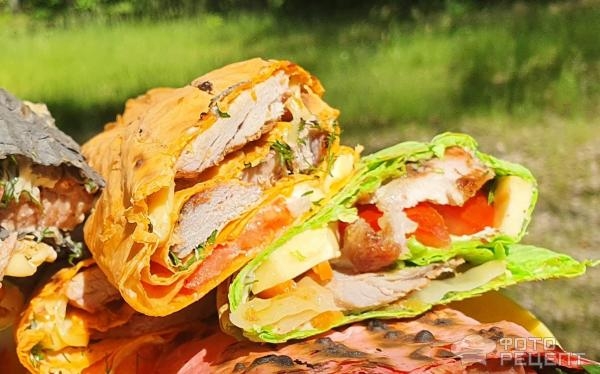 Рецепт: Рулеты из лаваша с начинкой - шаурма на мангале или "если надоел шашлык" Рецепт: Рулеты из лаваша с начинкой - шаурма на мангале или "если надоел шашлык"