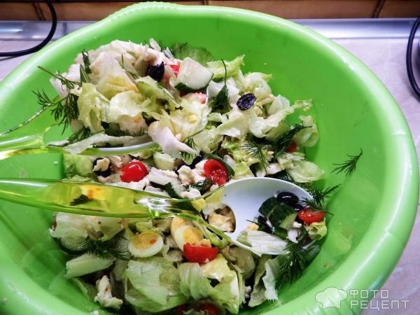 Рецепт: Салат "Греческий" - И почему именно "греческий"?